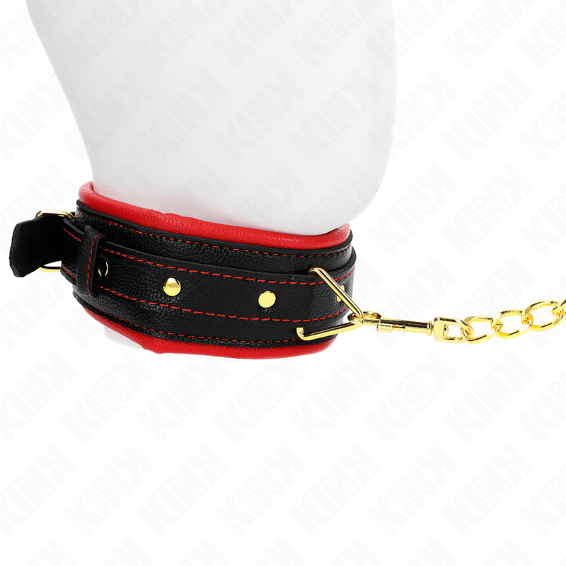 KINK - COLAR COM ESPONJA ALÇA DE IMITAÇÃO DE COURO MODELO 2 AJUSTÁVEL 37 - 54 CM X 3 CM - Toys "n" Us
