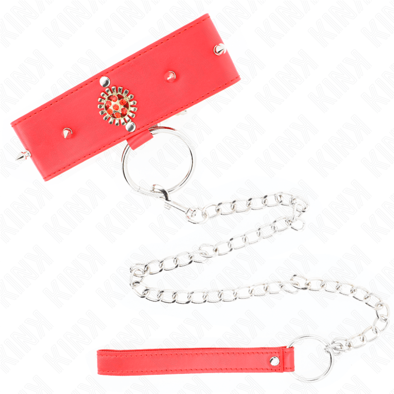KINK - COLAR DE DIAMANTE VERMELHO COM CINTO 65 CM AJDUSTÁVEL 35 - 51 CM X 7 CM - Toys "n" Us