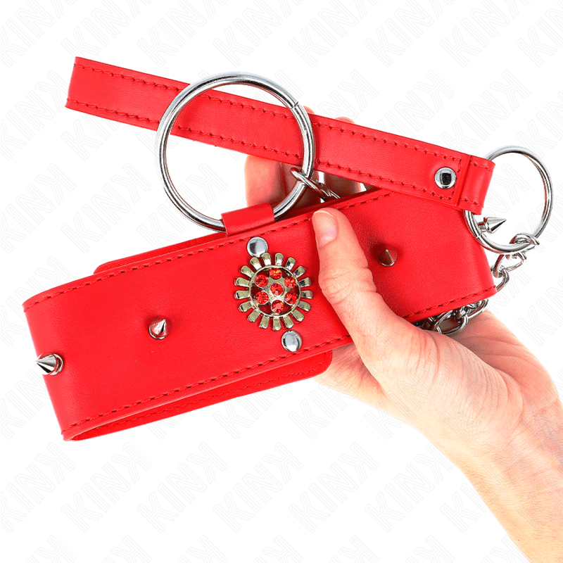 KINK - COLAR DE DIAMANTE VERMELHO COM CINTO 65 CM AJDUSTÁVEL 35 - 51 CM X 7 CM - Toys "n" Us