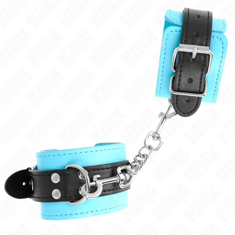 KINK - GANCHO DE PULSO FORRO DE PELE AZUL AJUSTÁVEL 20 - 28 CM X 5,5 CM - Toys "n" Us
