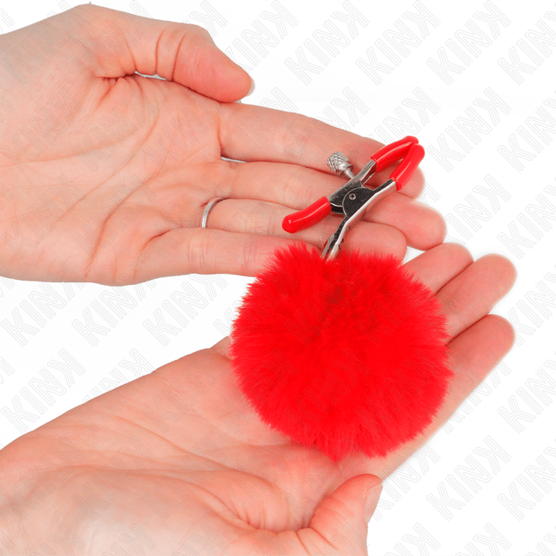 KINK - GRAMPO DE BOLA DE PELE FALSA VERMELHO 6 CM - Toys "n" Us