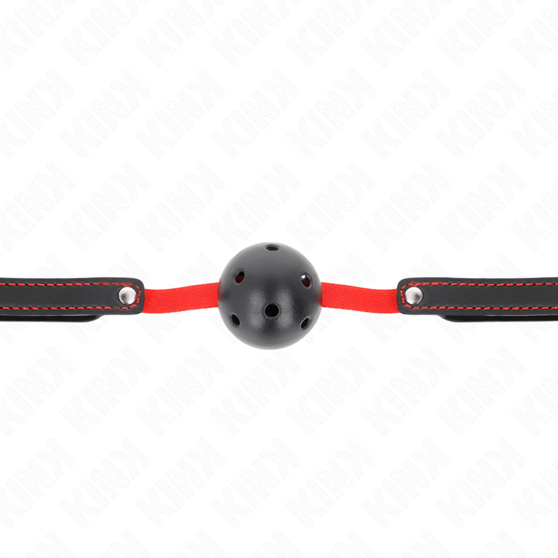 KINK - HOLLOW HARD MOUTH 4.5 CM GAG WITH ELASTIC BELT 56 x 1.5 CM - Toys "n" Us