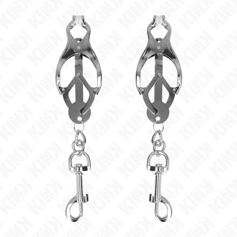 KINK - JAPANESE CLOVER NIPPLE CLAMPS WITH HOOKS SILVER - Toys "n" Us