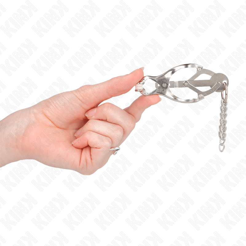 KINK - JAPANESE CLOVER NIPPLE CLAMPS WITH LITTLE CHAINS SILVER - Toys "n" Us