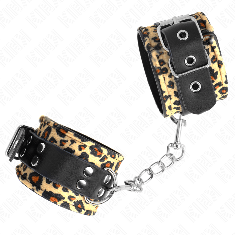 KINK - LEOPARD REAL LEATHER WRIST RESTRAINT ADJUSTABLE 18 - 29 CM X 5.5 CM - Toys "n" Us