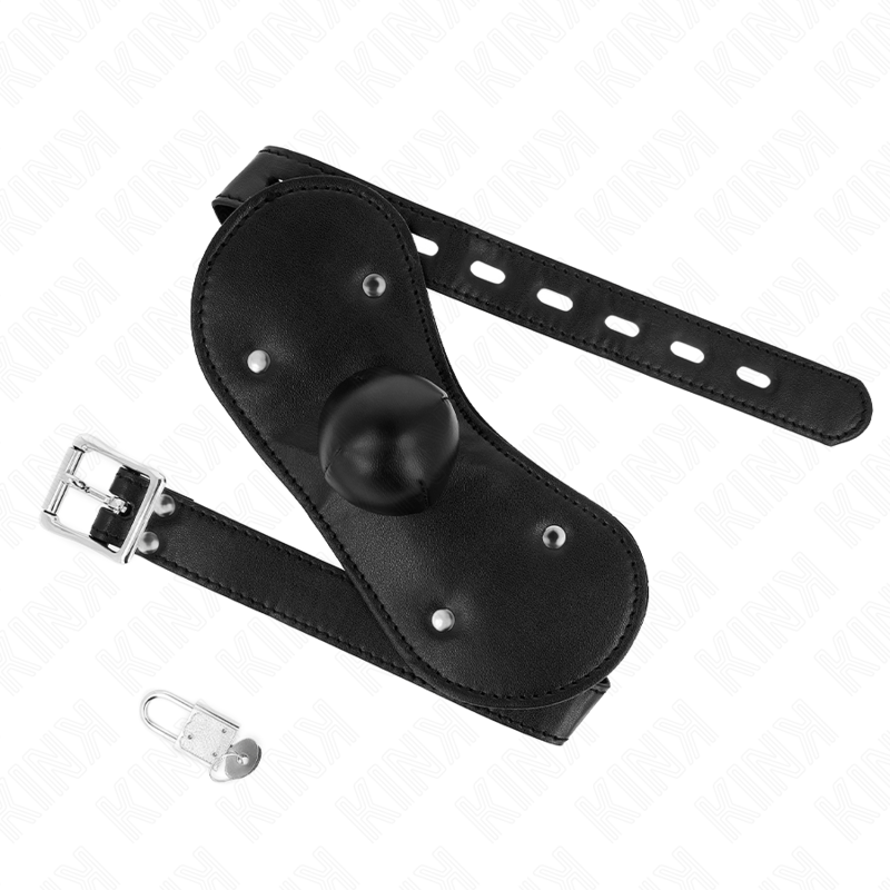 KINK - MÁSCARA BOCA BALL GAG COM FECHADURA AJUSTÁVEL 42 - 60 CM - Toys "n" Us