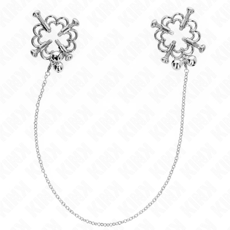 KINK - METAL FLOWER NIPPLE CLAMPS WITH CHAIN - Toys "n" Us