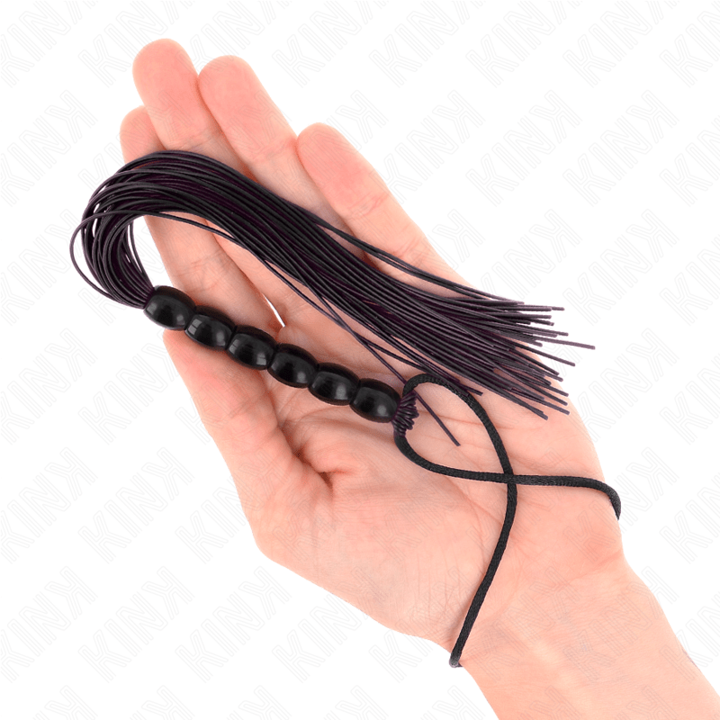 KINK - MINI CHICOTE DE SILICONE COM 6 CONTAS PRETAS 26 CM - Toys "n" Us