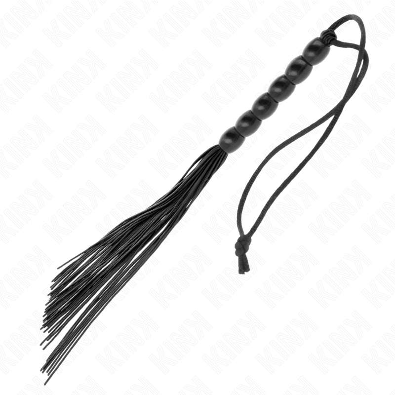 KINK - MINI CHICOTE DE SILICONE COM 6 CONTAS PRETAS 26 CM - Toys "n" Us