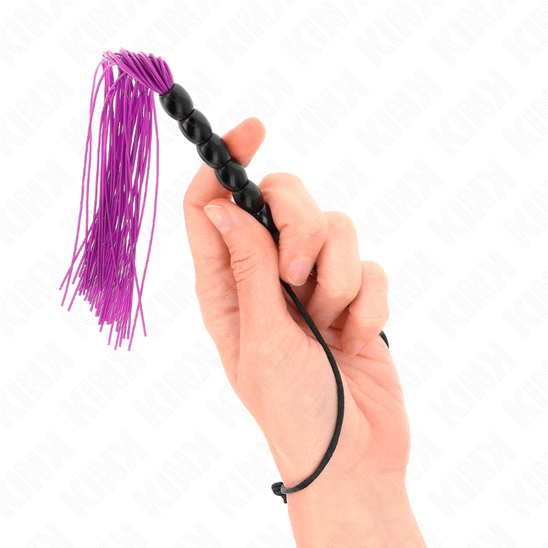 KINK - MINI CHICOTE DE SILICONE COM 6 CONTAS ROXAS 26 CM - Toys "n" Us