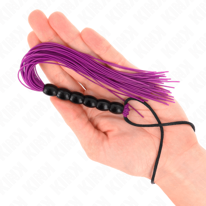 KINK - MINI SILICONE WHIP WITH 6 PURPLE BEADS 26 CM - Toys "n" Us