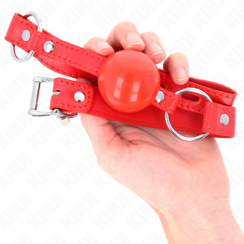 KINK - MORDAÇA BOLA TPE 4 CM COM FECHADURA ROJO 60 x 2 CM - Toys "n" Us