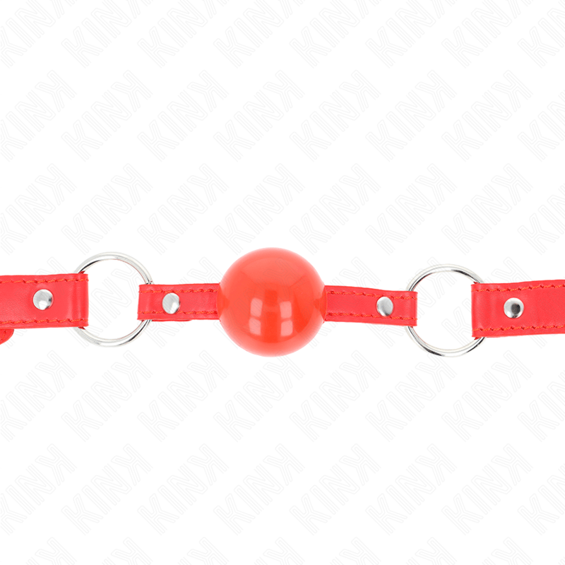 KINK - MORDAÇA BOLA TPE 4 CM COM FECHADURA ROJO 60 x 2 CM - Toys "n" Us