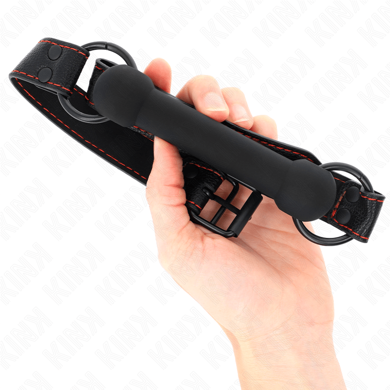 KINK - MORDAÇA DE OSSO COM ALÇA DE COURO PRETA AJUSTÁVEL 41 - 57 CM - Toys "n" Us