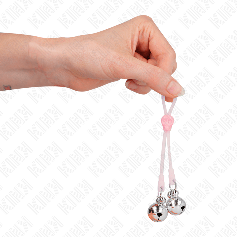 KINK - PINÇAS DE CRÂNIO LUMINOSAS COM ANEL SINOS AJUSTÁVEIS ROSA / PRATA - Toys "n" Us