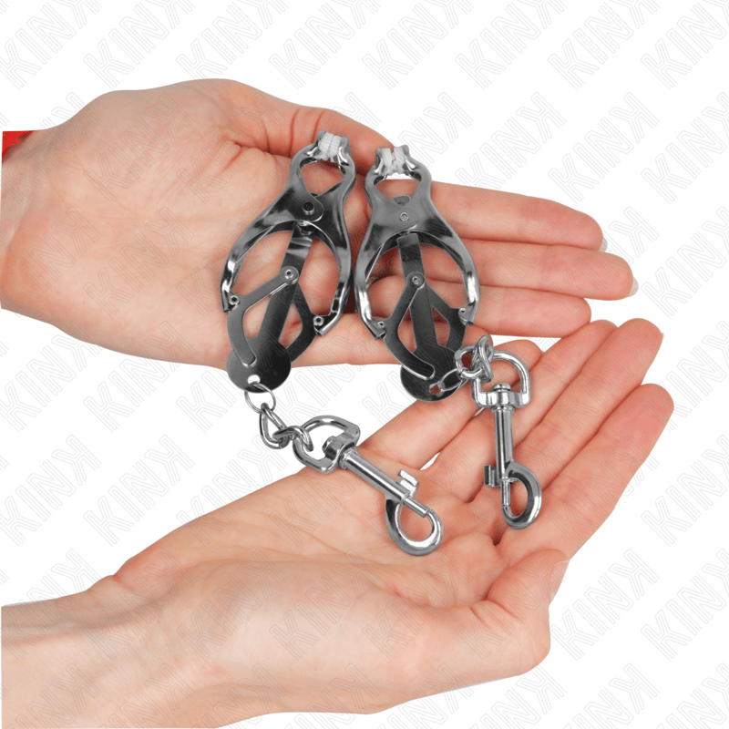 KINK - PINÇAS DE TREVO JAPONÊS COM GANCHOS PRATA - Toys "n" Us
