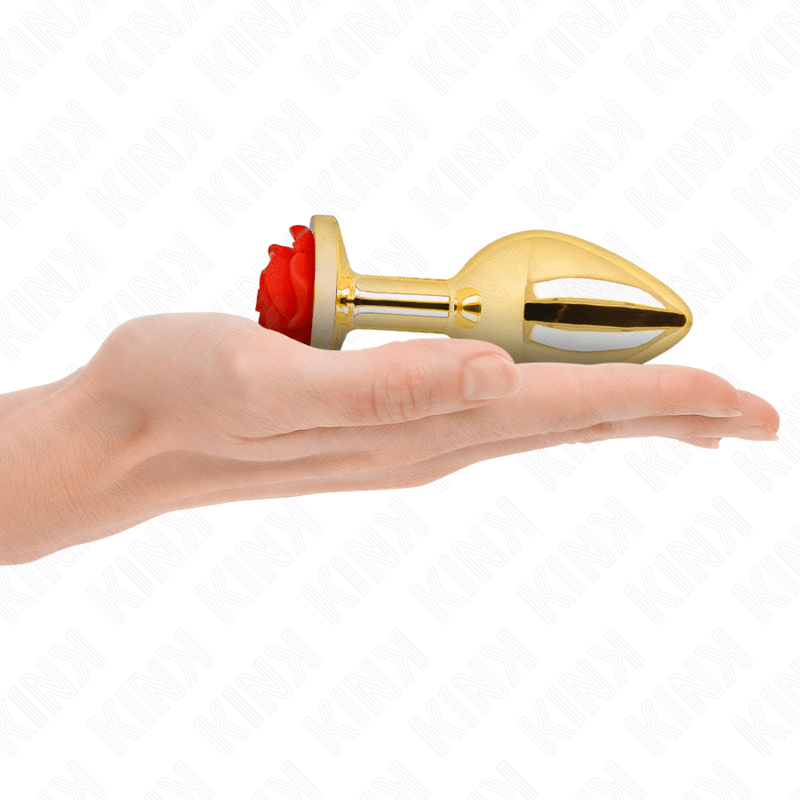 KINK - PLUG ANAL GOLD ROSE RED SIZE L - Toys "n" Us