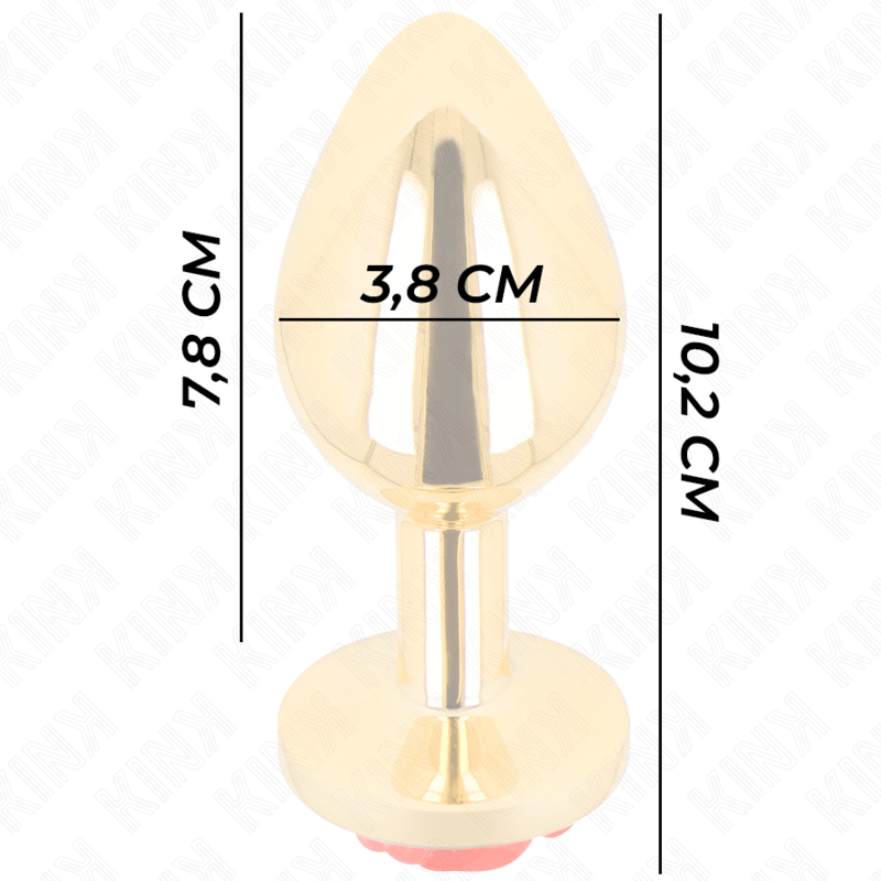 KINK - PLUG ANAL GOLD ROSE RED SIZE L - Toys "n" Us