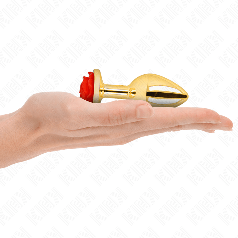 KINK - PLUG ANAL GOLD ROSE RED SIZE M - Toys "n" Us