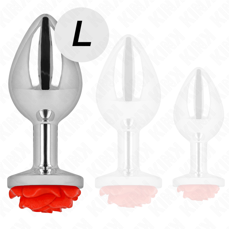 KINK - PLUG ANAL ROSE RED SIZE L - Toys "n" Us