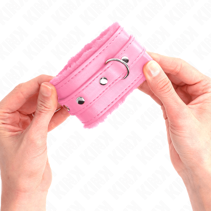 KINK - PULSO PREMIUM FORRO DE PELE ROSA COM CINTO ROSA AJUSTÁVEL 17 - 29 CM X 6 CM - Toys "n" Us