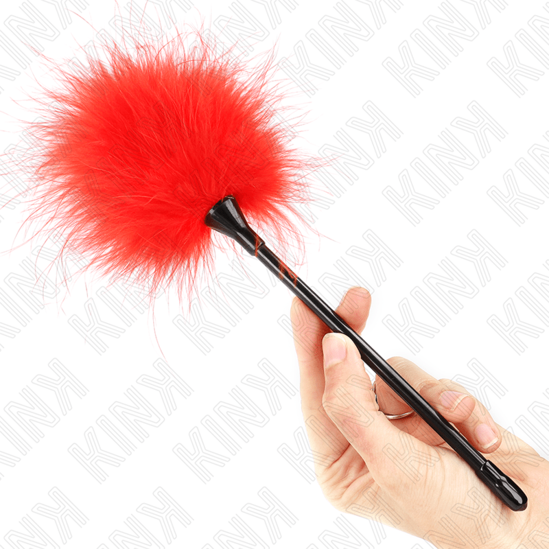 KINK - RED TICKLE FEATHERS USED FOR THE BONDAGE KIT 27 CM - Toys "n" Us