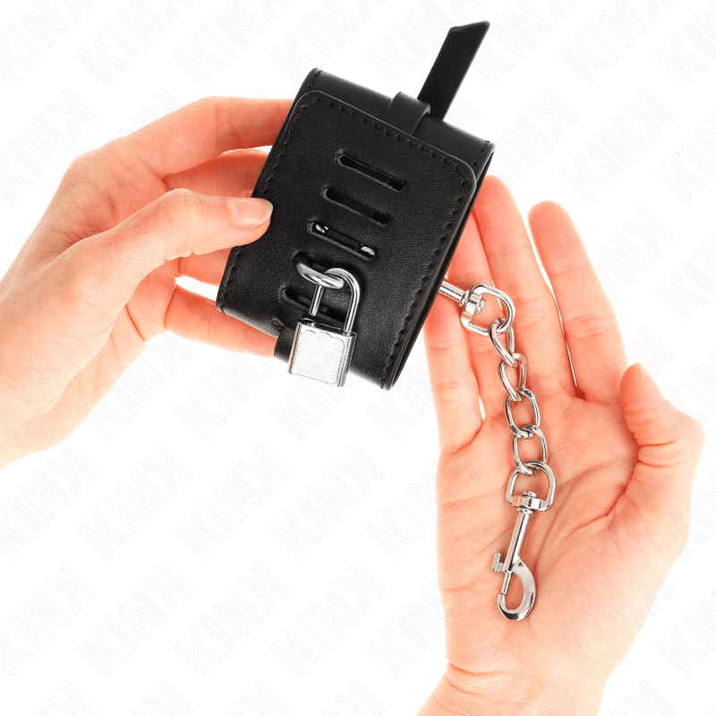 KINK - REMOÇÕES DE PULSO COM BLOQUEIO DELUXE PRETO AJUSTÁVEIS 14,5 - 21 CM X 6 CM - Toys "n" Us