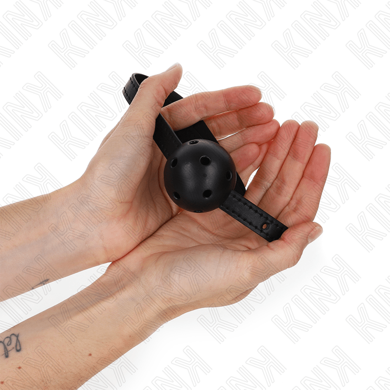 KINK - SIMPLICITY BLACK BREATHABLE BALL 4.5 CM GAG 62 x 1.5 CM - Toys "n" Us
