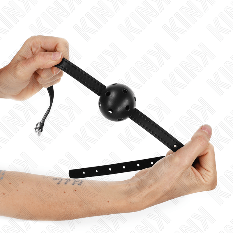 KINK - SIMPLICITY BLACK BREATHABLE BALL 4.5 CM GAG 62 x 1.5 CM - Toys "n" Us