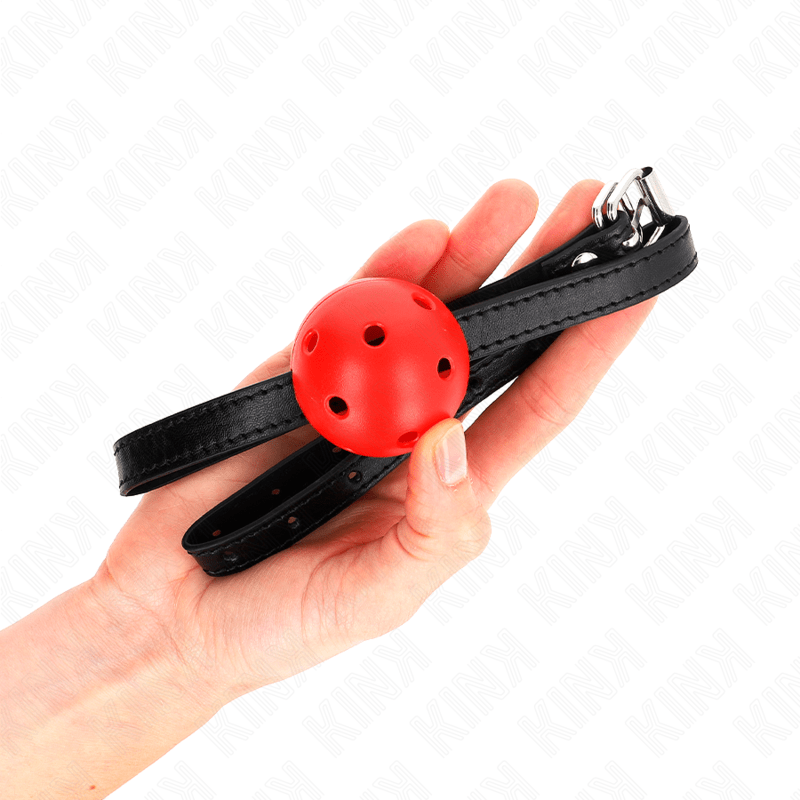 KINK - SIMPLICITY VERMELHO RESPIRÁVEL 4,5 CM BOLA MORDAÇA 62 x 1,5 CM - Toys "n" Us