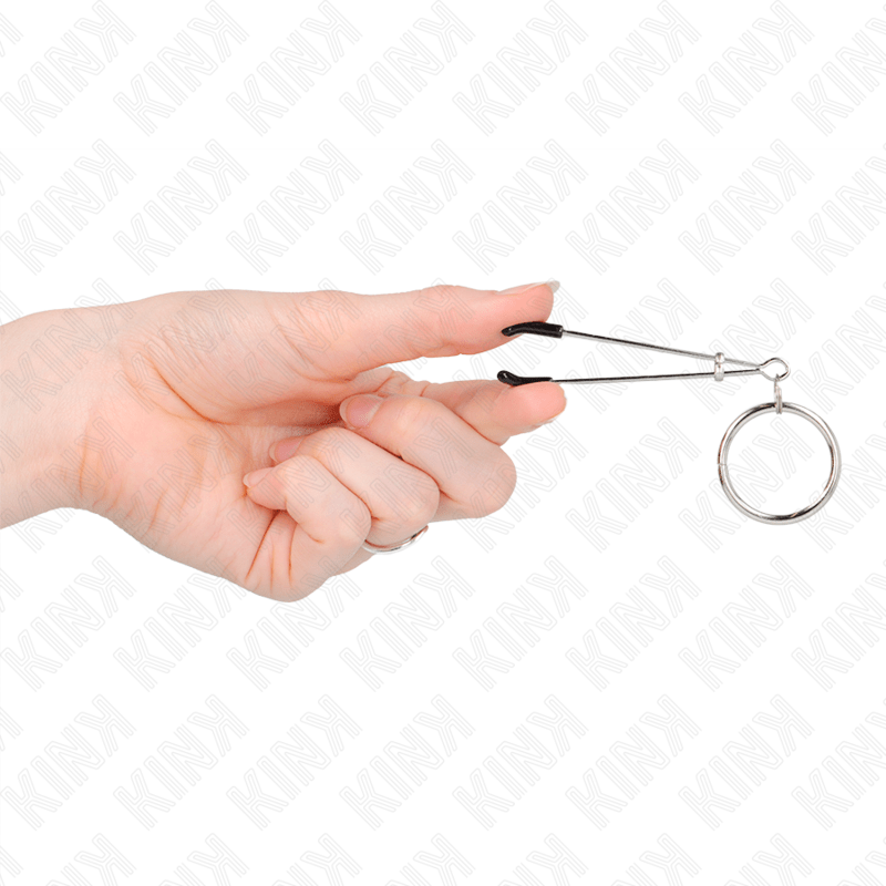 KINK - THIN NIPPLE CLAMPS WITH O - RING 7 CM - Toys "n" Us