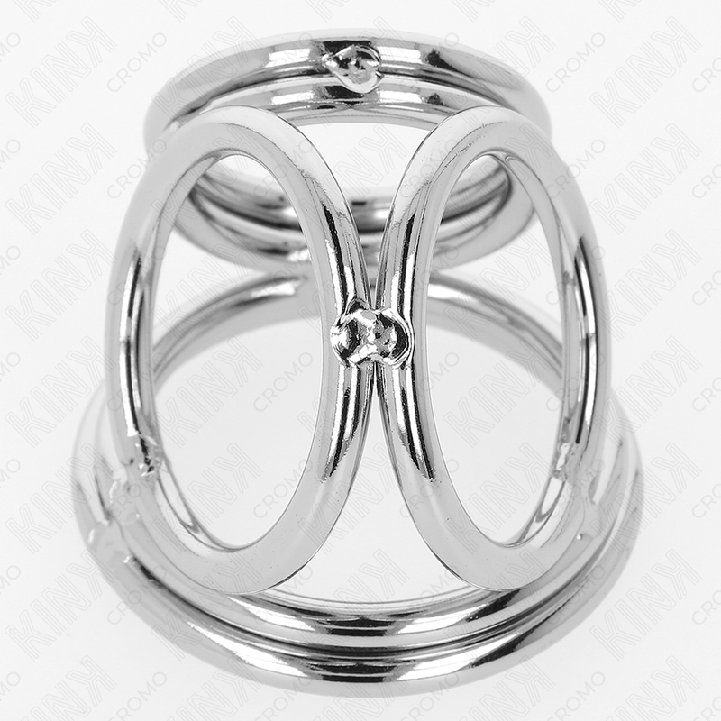 KINK - TRIPLE CHROME METAL PENIS RING 3.8 CM TO 5 CM MODEL 1 - Toys "n" Us