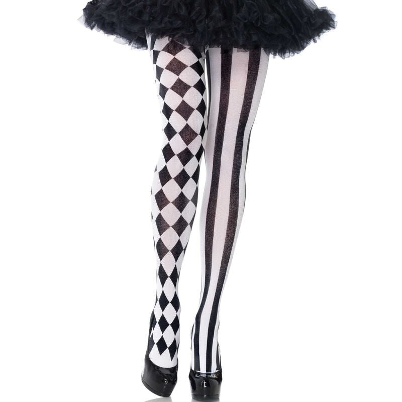 LEG AVENUE - CALAS ARLEQUIM PRETAS/BRANCAS - Toys "n" Us