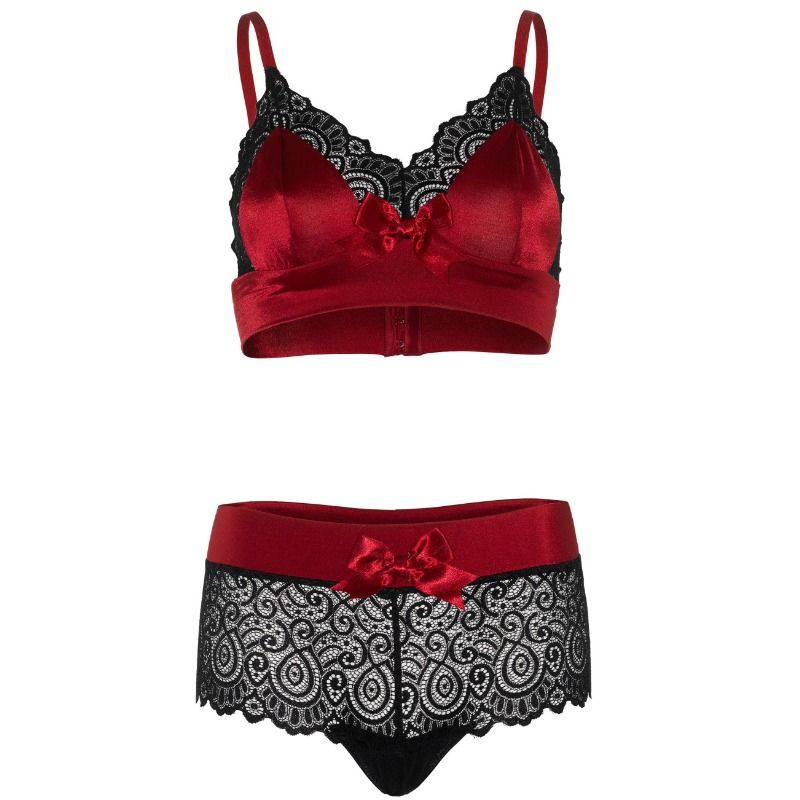 LEG AVENUE - CONJUNTO 2 PEAS PRETO E VERMELHO S/M - Toys "n" Us