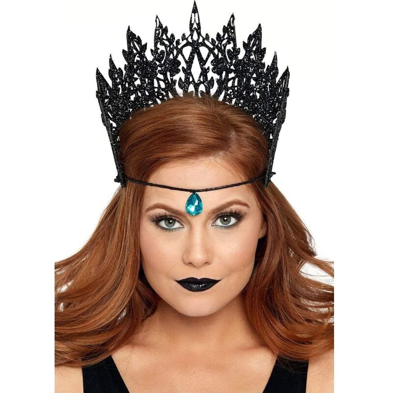 LEG AVENUE - CROWN WITH GLITTER AND JEWEL BLACK - Toys "n" Us