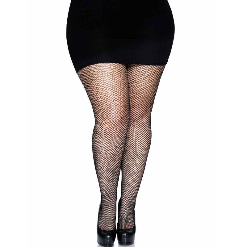 LEG AVENUE - MEIA - CALA BACKSEAM - PRETA PLUS SIZE - Toys "n" Us
