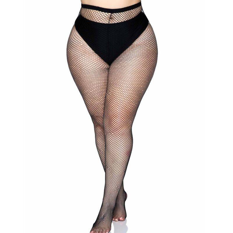 LEG AVENUE - MEIA - CALA BACKSEAM - PRETA PLUS SIZE - Toys "n" Us