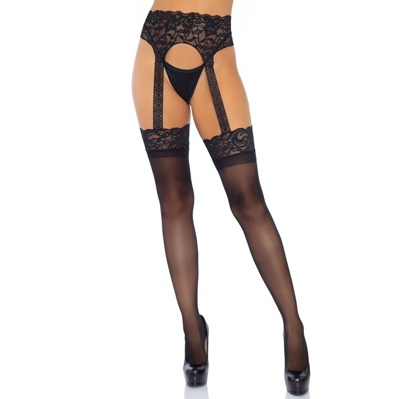 LEG AVENUE - MEIA OPACA GARTERBELT TAMANHO ÚNICO - Toys "n" Us