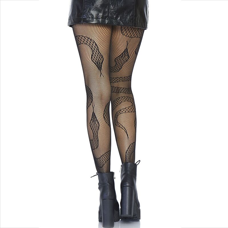 LEG AVENUE - MEIAS NET SNAKES PRETAS - Toys "n" Us