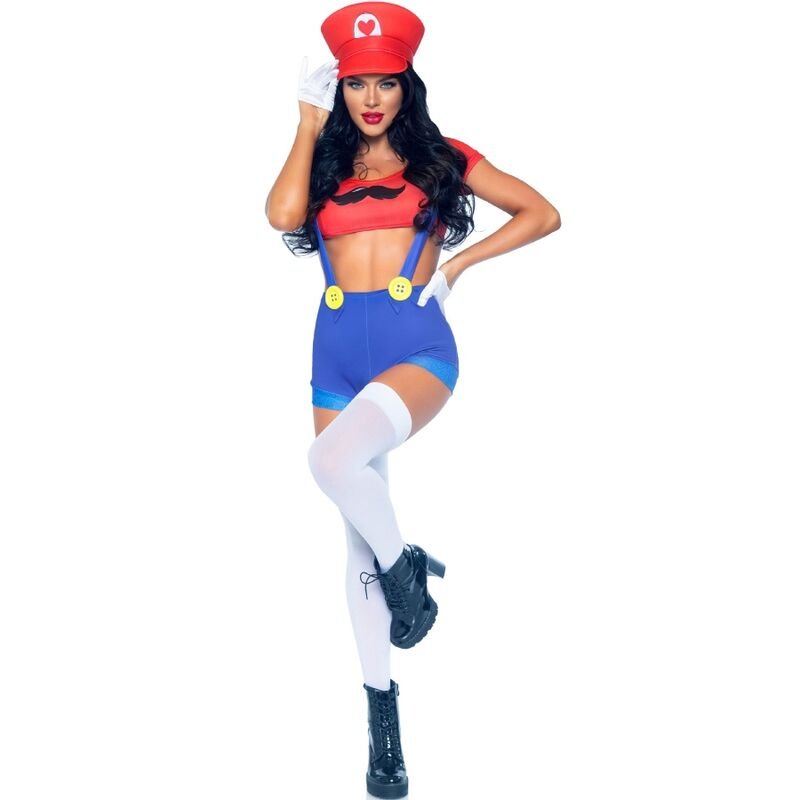 LEG AVENUE - SEXY COSTUME MARIO BROS RED/BLUE S - Toys "n" Us