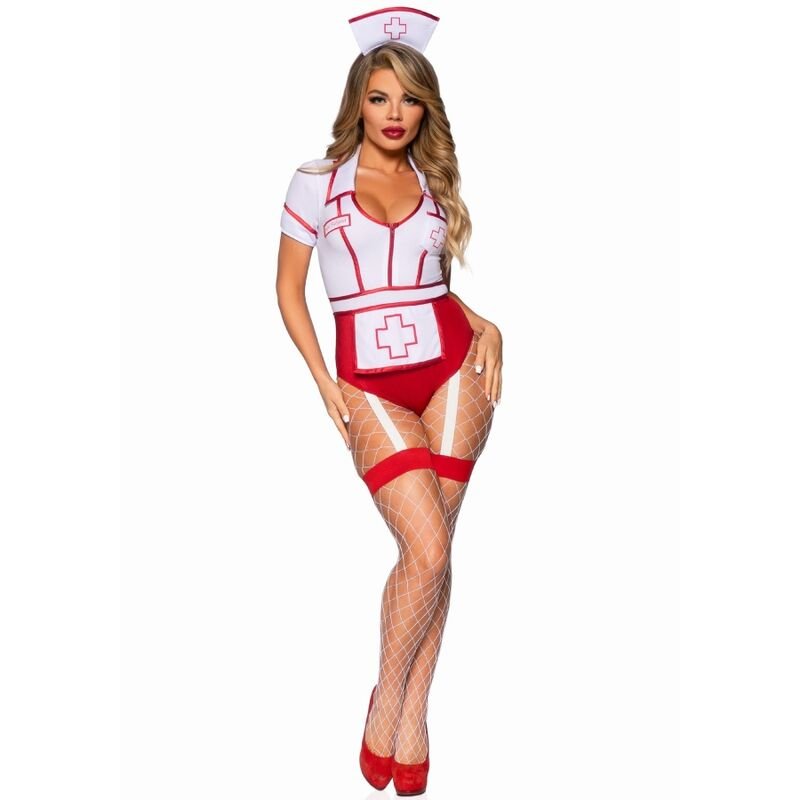 LEG AVENUE - SEXY NURSE COSTUME RED/WHITE S - Toys "n" Us
