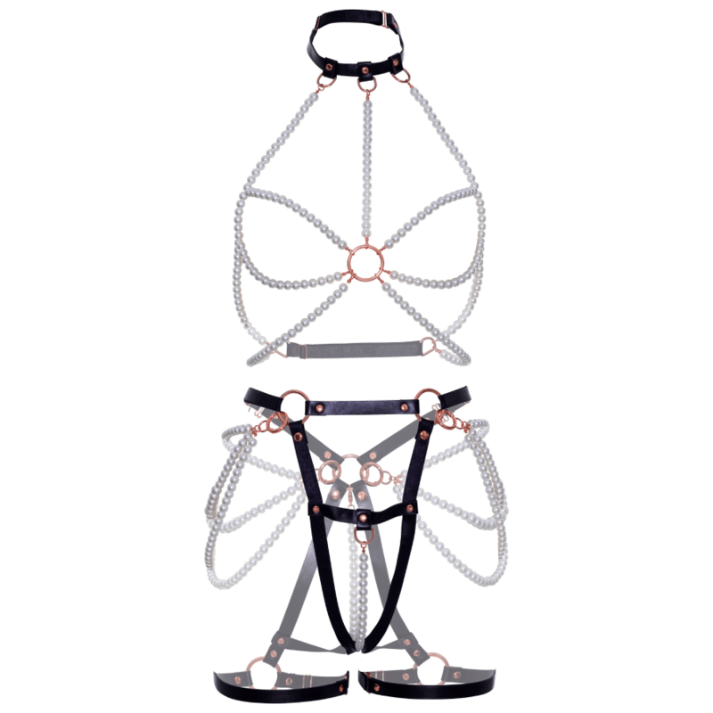 LEG AVENUE - SUTI ARNÊS E PEARL GARTER S - Toys "n" Us