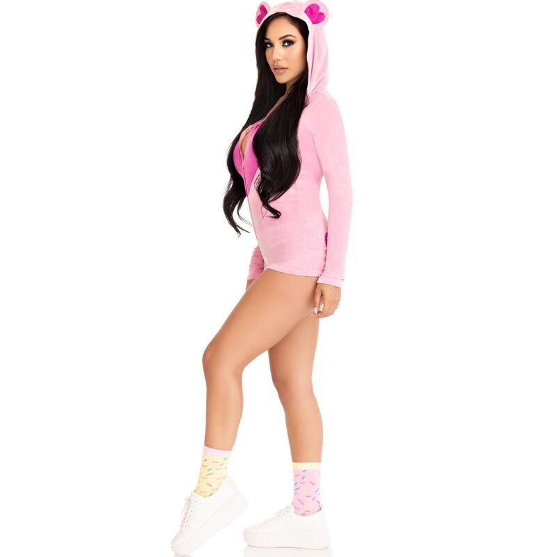 LEG AVENUE - TEDDY BEAR VELVET BODYSUIT PINK M - Toys "n" Us