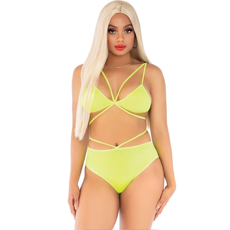 LEG AVENUE - TOP E CALÇA AMARELO COM ALÇAS - Toys "n" Us