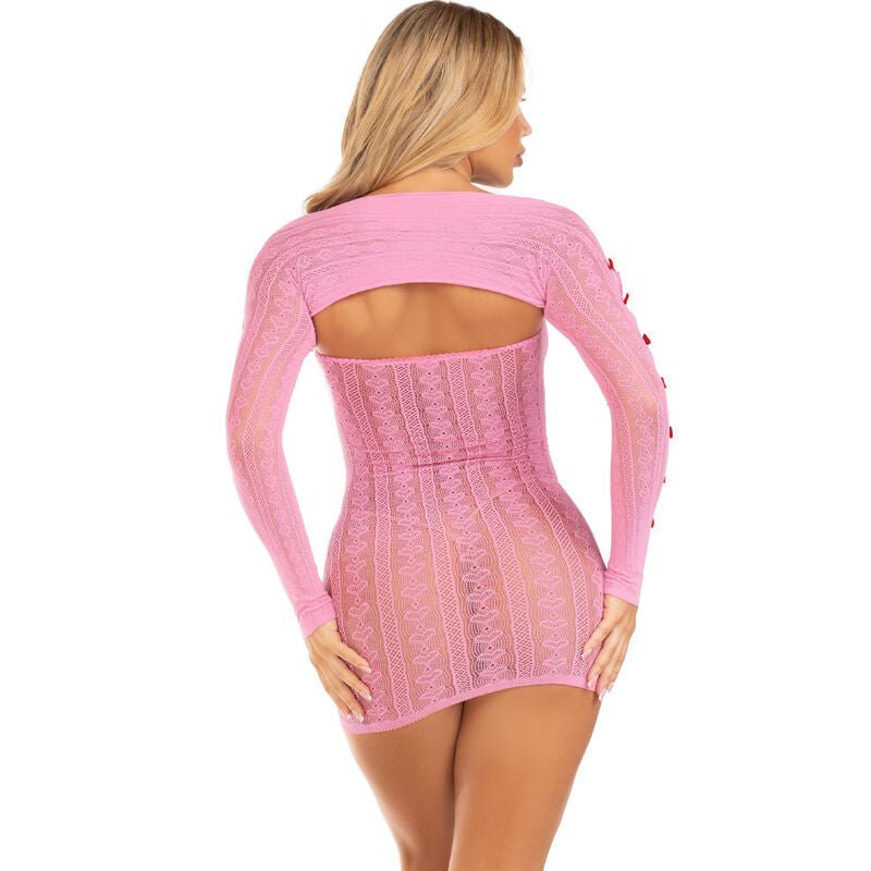 LEG AVENUE - VESTIDO CORAÇÃO E LAÇOS ROSA TAMANHO ÚNICO - Toys "n" Us