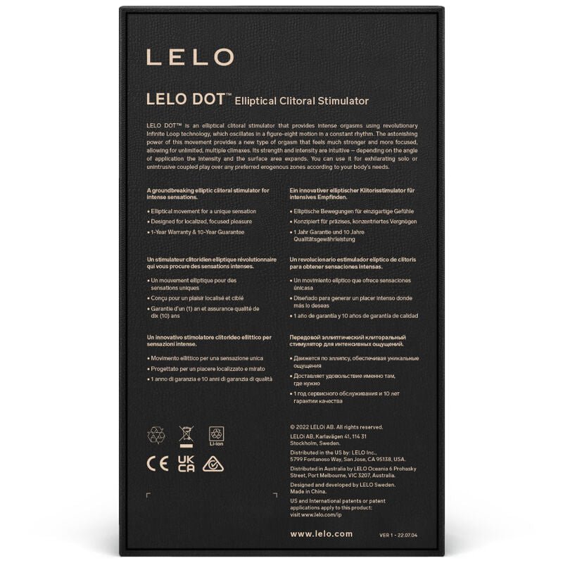 LELO - ESTIMULADOR DE CLITÓRIS DOT - LILS - Toys "n" Us