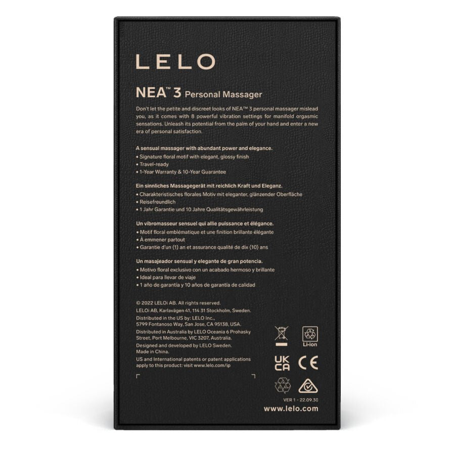 LELO - NEA 3 PERSONAL MASSAGER - BLUE - Toys "n" Us