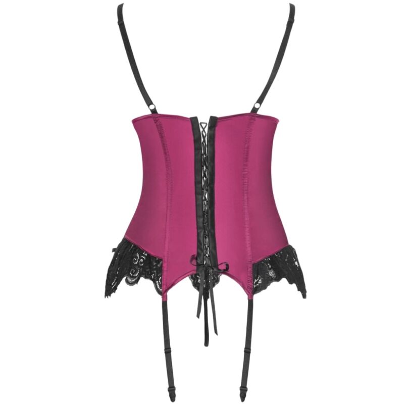 LIVCO CORSETTI FASHION - AGRAFENA CF 90436 CORSET + THONG BURGUNDY S/M - Toys "n" Us