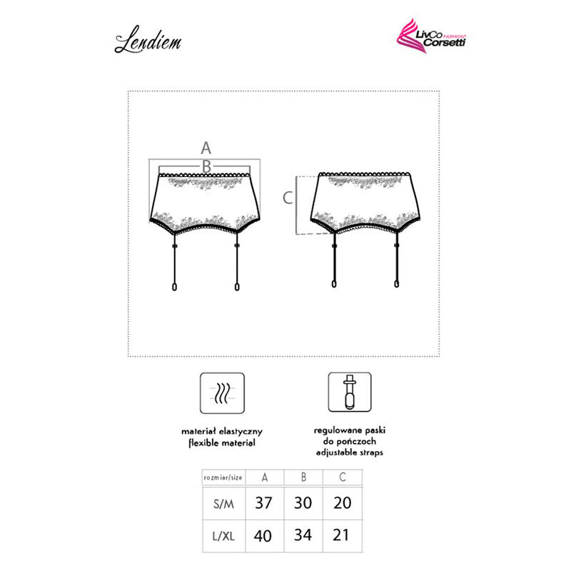 LIVCO CORSETTI FASHION - LENDIEM LC 90554 - 1 CINTO - LIGA PRETO - Toys "n" Us