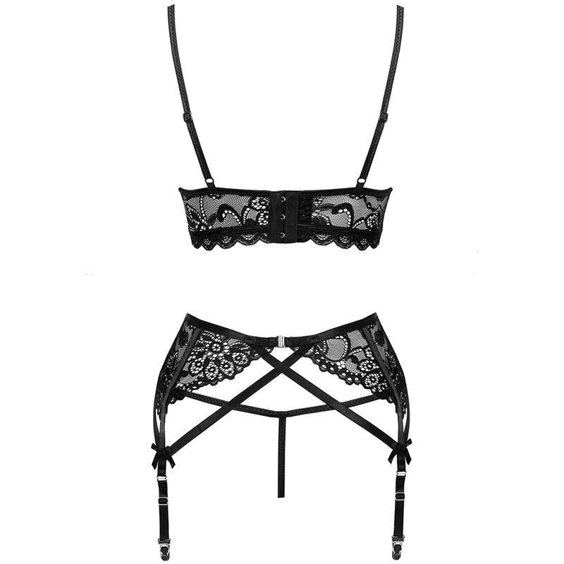 LIVCO CORSETTI FASHION - MORIDAM LC 90552 SUTI + CINTA LIGA + CALCINHA NEGRO - Toys "n" Us